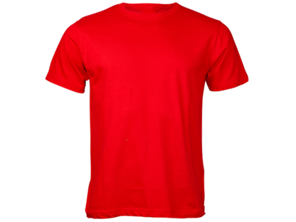 Vivid Hue DTF print shirt blank red
